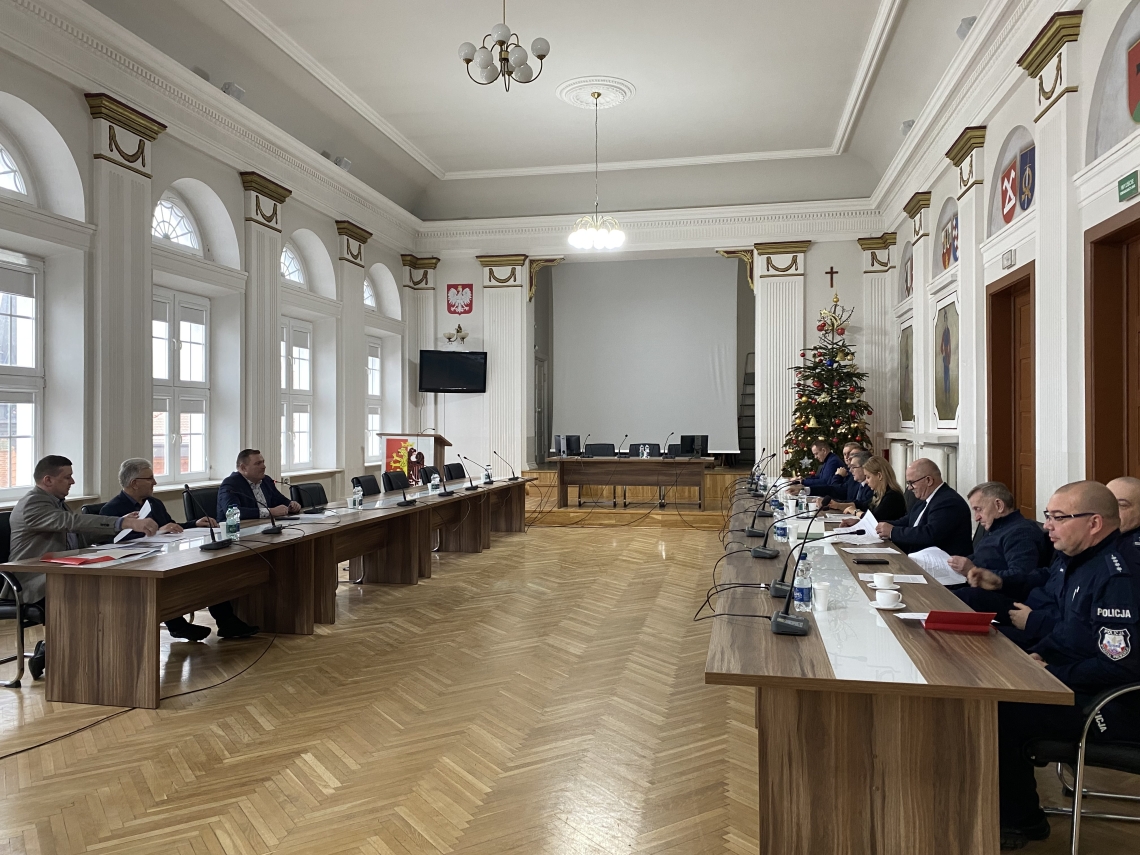 Posiedzenie Wspólnej Komisji Bezpieczeństwa i Porządku dla Miasta Włocławek i Powiatu Włocławskiego